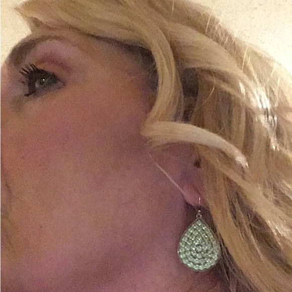 Vintage Michael Valitutti Natural Peridot Sterling Silver Dangle Earrings - Picture 13 of 16